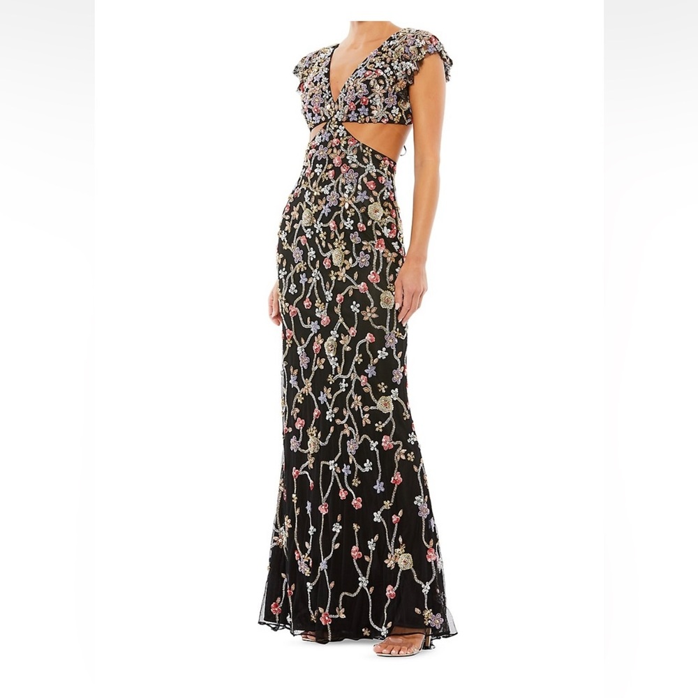 Ieena Beaded Cutout Gown worn once!!!